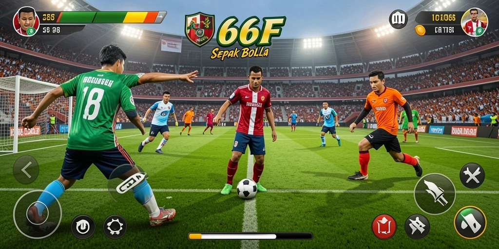 Tampilan gameplay yang mendebarkan dan penuh aksi dari 666F.