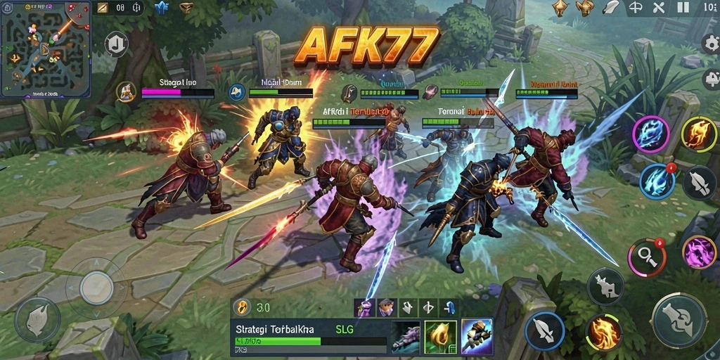 Gambaran gameplay menarik dari AFK77 dalam dunia strategi.