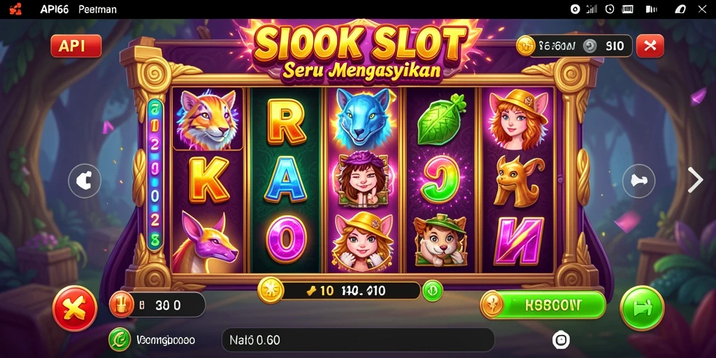 Tangkapan layar gameplay API66 yang penuh warna dan menarik.