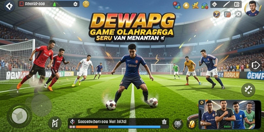 Tampilan seru dari gameplay olahraga DEWAPG yang mengasyikkan.