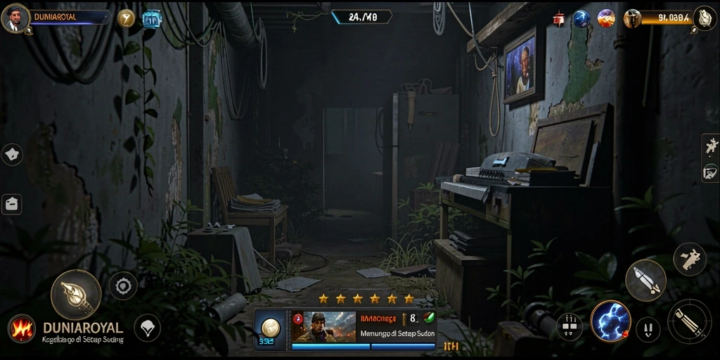 Tampilan gameplay menyeramkan dengan elemen mengejutkan.