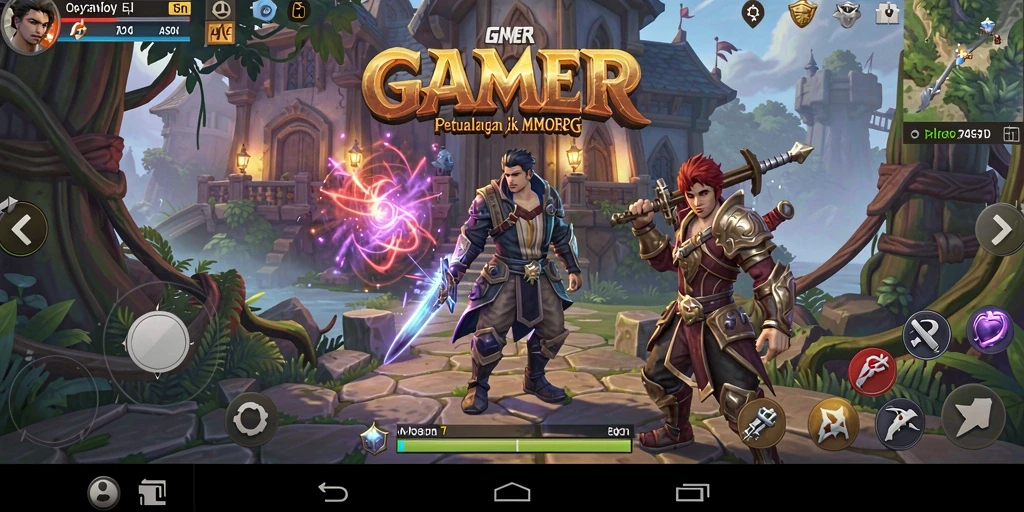 Gameplay seru dalam GAMERP, menjelajah dunia MMORPG yang kaya.