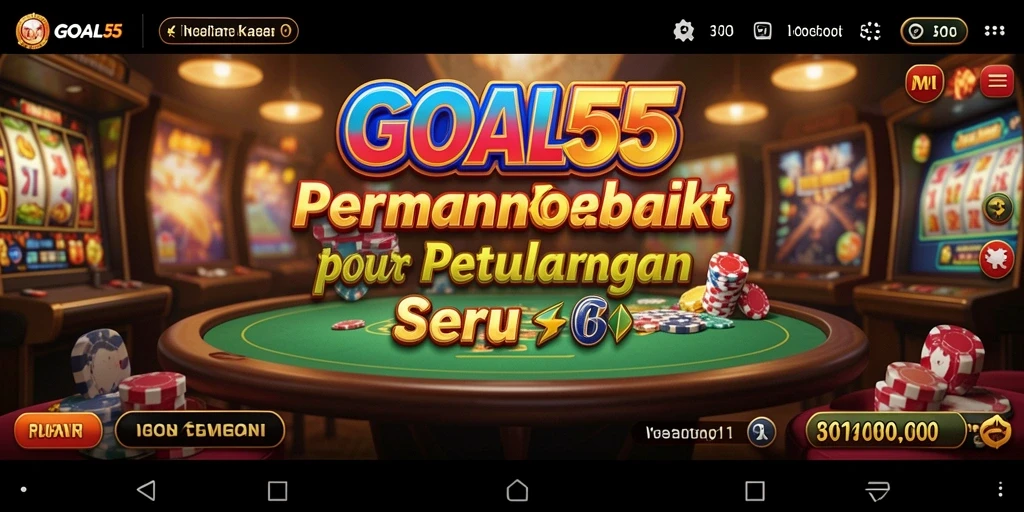 Tampilan gameplay seru dan mendebarkan dari GOAL55 Kasino.