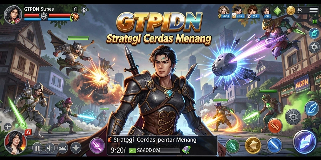 Screenshot gameplay GTPIDN menampilkan pertempuran strategi yang mengasyikkan.