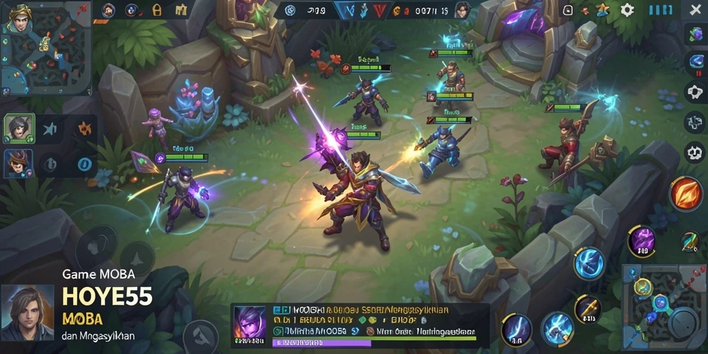 Gameplay seru di HOYE55 dengan karakter beragam dan strategi tim.