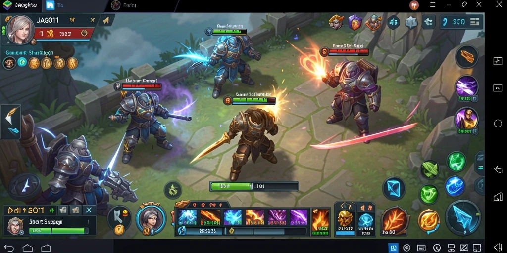 Tampilan menarik gameplay JAGO11 dengan aksi strategi yang seru.