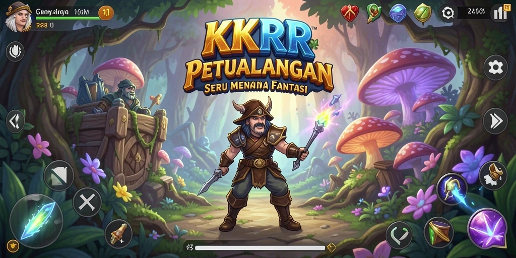 Screenshot utama KKRP menampilkan gameplay penuh aksi dalam petualangan menegangkan.