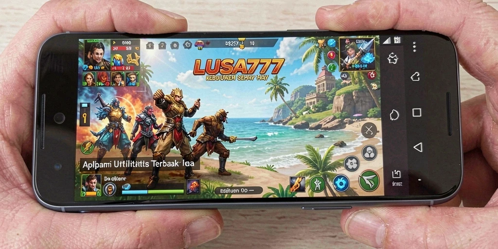 Tampilan antarmuka aplikasi LUSA777 yang menarik dan intuitif.