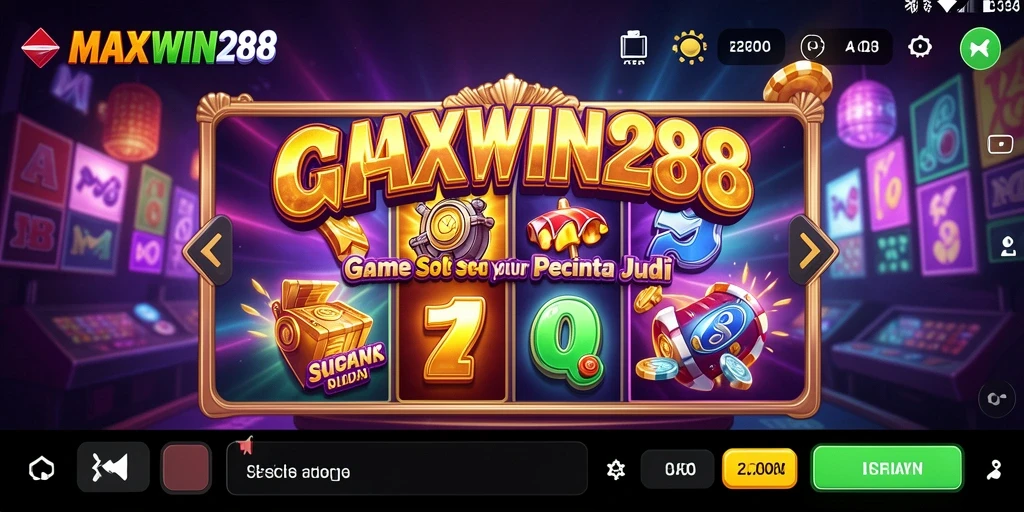 Screenshot utama MAXWIN288 menampilkan gameplay menakjubkan dari permainan Slot.