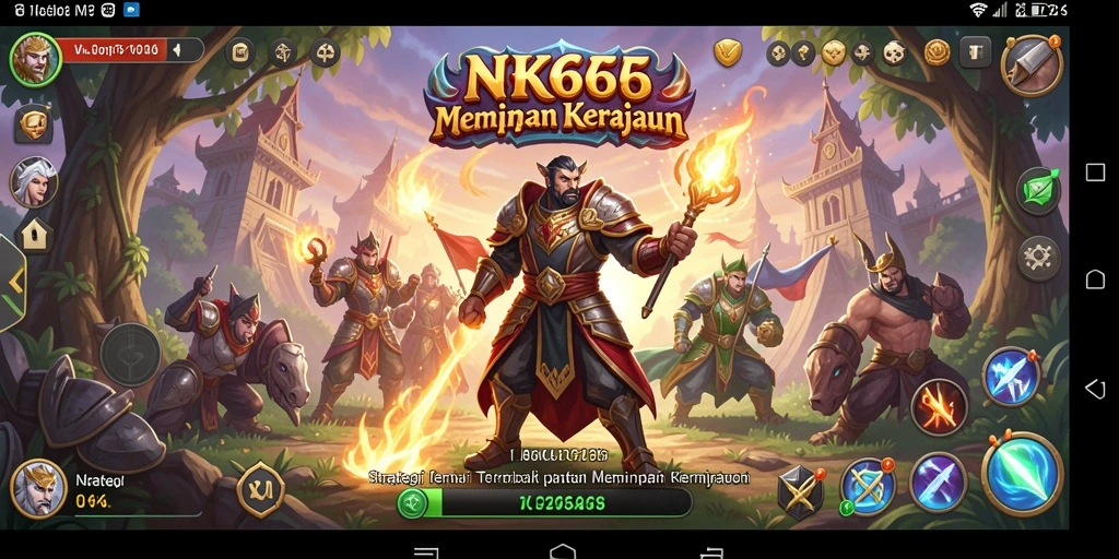 Gameplay NK666 dengan strategi membangun kerajaan yang mendebarkan.