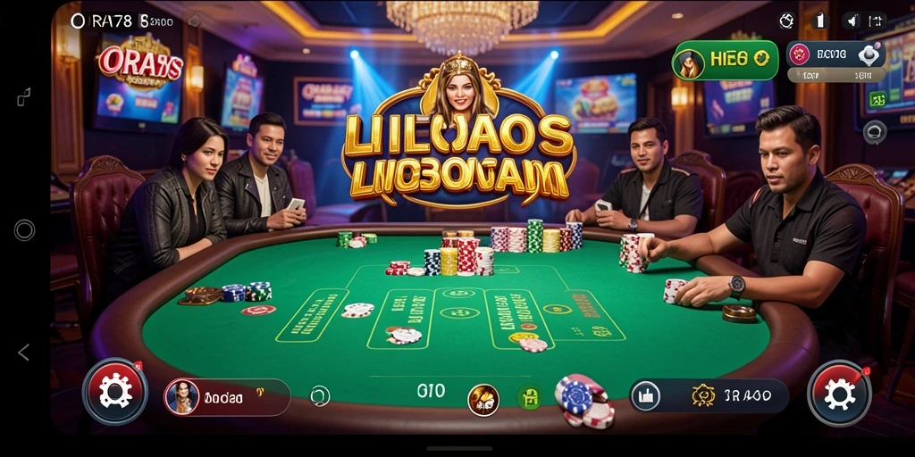 Tampilan gameplay Live Casino yang seru dan interaktif di ORA78.