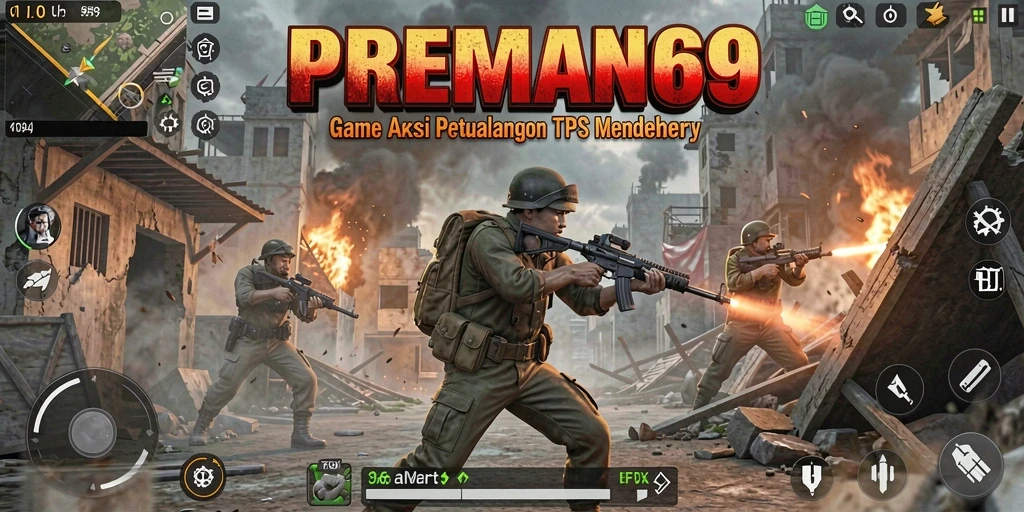 Tampilan gameplay PREMAN69 yang seru dan mendebarkan.