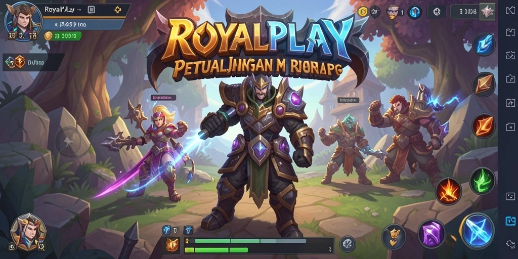 Screenshot gameplay ARPG yang menampilkan aksi mendebarkan di ROYALPLAY.