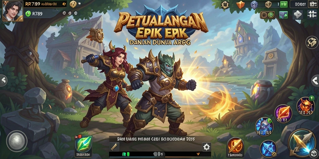 Tampilan gameplay mendebarkan dalam dunia ARPG RR789.