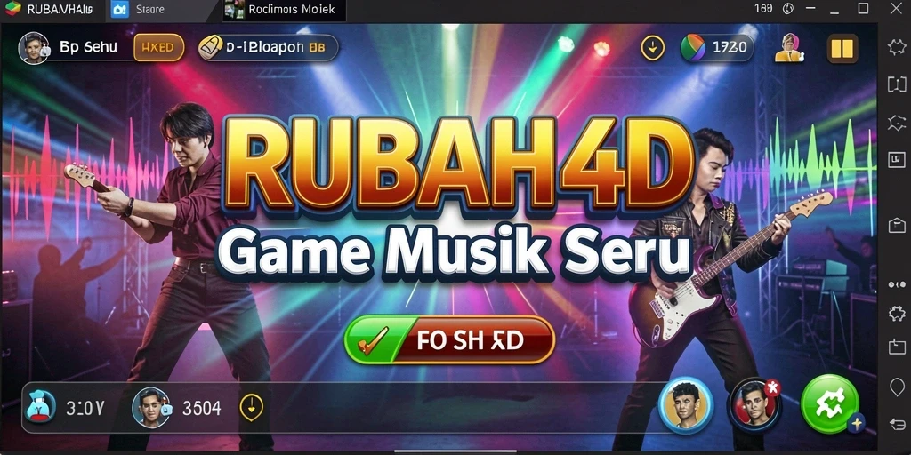 Tampilan gameplay RUBAH4D yang menantang dan penuh musik.
