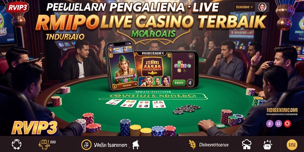 Screenshot gameplay RVIP3 menampilkan aksi mendebarkan dalam permainan Live Casino.