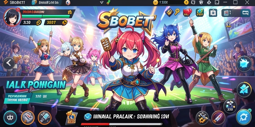 Screenshot SBOBET dengan karakter Anime yang memukau dalam aksi.