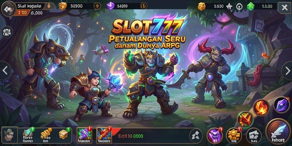 Tampilan aksi mendebarkan dari gameplay <strong>SLOT777</strong> di dunia ARPG.