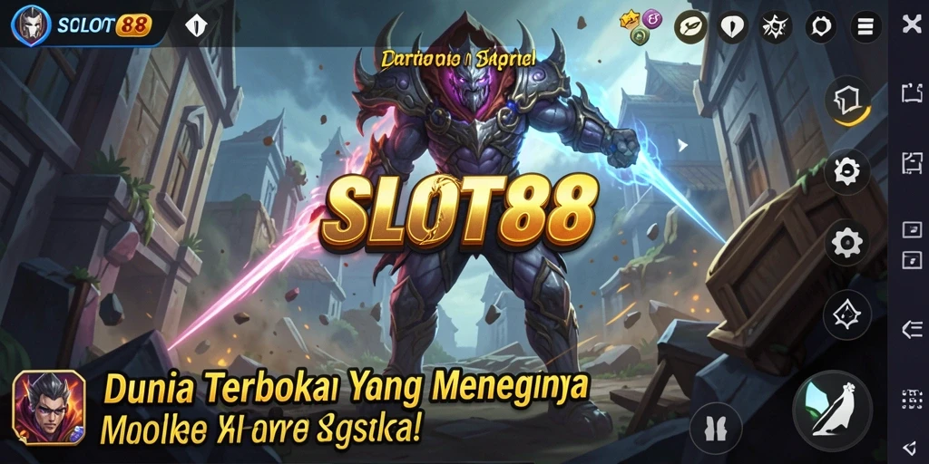Screenshot menampilkan pemain berpetualang di dunia terbuka SLOT88.