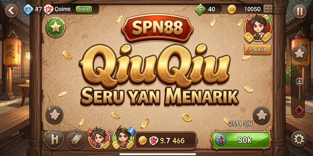 Tampilan gameplay QiuQiu yang seru dan menegangkan.
