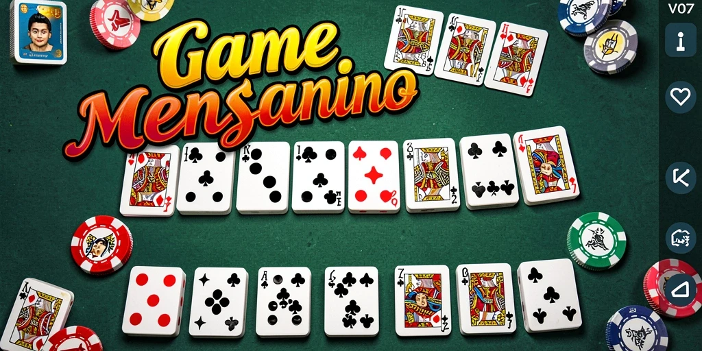 Tampilan gameplay V07 yang seru dan interaktif dalam permainan Domino.